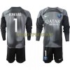 Original Trikotsatz Paris Saint-Germain Keylor Navas 1 Torwart Ausweichtrikot 2022-23 Langarm Für Kinder